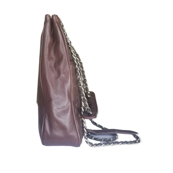 Vintage Harrods Knightsbridge Leather Quilted Front Shoulder Bag - Picture 5 of 15